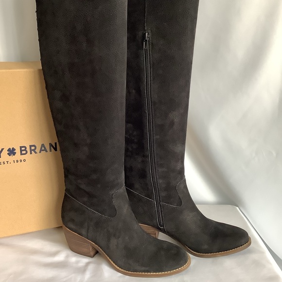 RARE NIB Lucky Brand Over The Knee Suede Boots - Picture 2 of 5